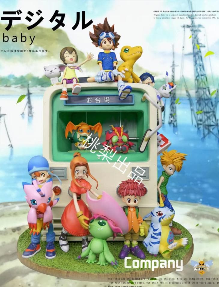 新品未開封 『デジモンアドベンチャー』みんな ガレージキット スタチュー