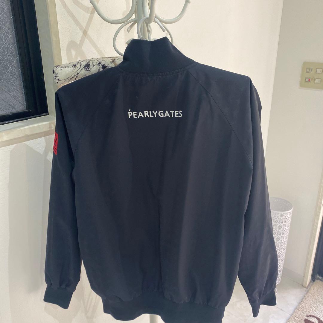 PEARLY GATES 星柄ジップアップブルゾン ブラック サイズ-0(S)-