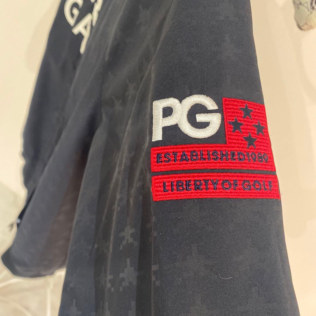 PEARLY GATES 星柄ジップアップブルゾン ブラック サイズ-0(S)-