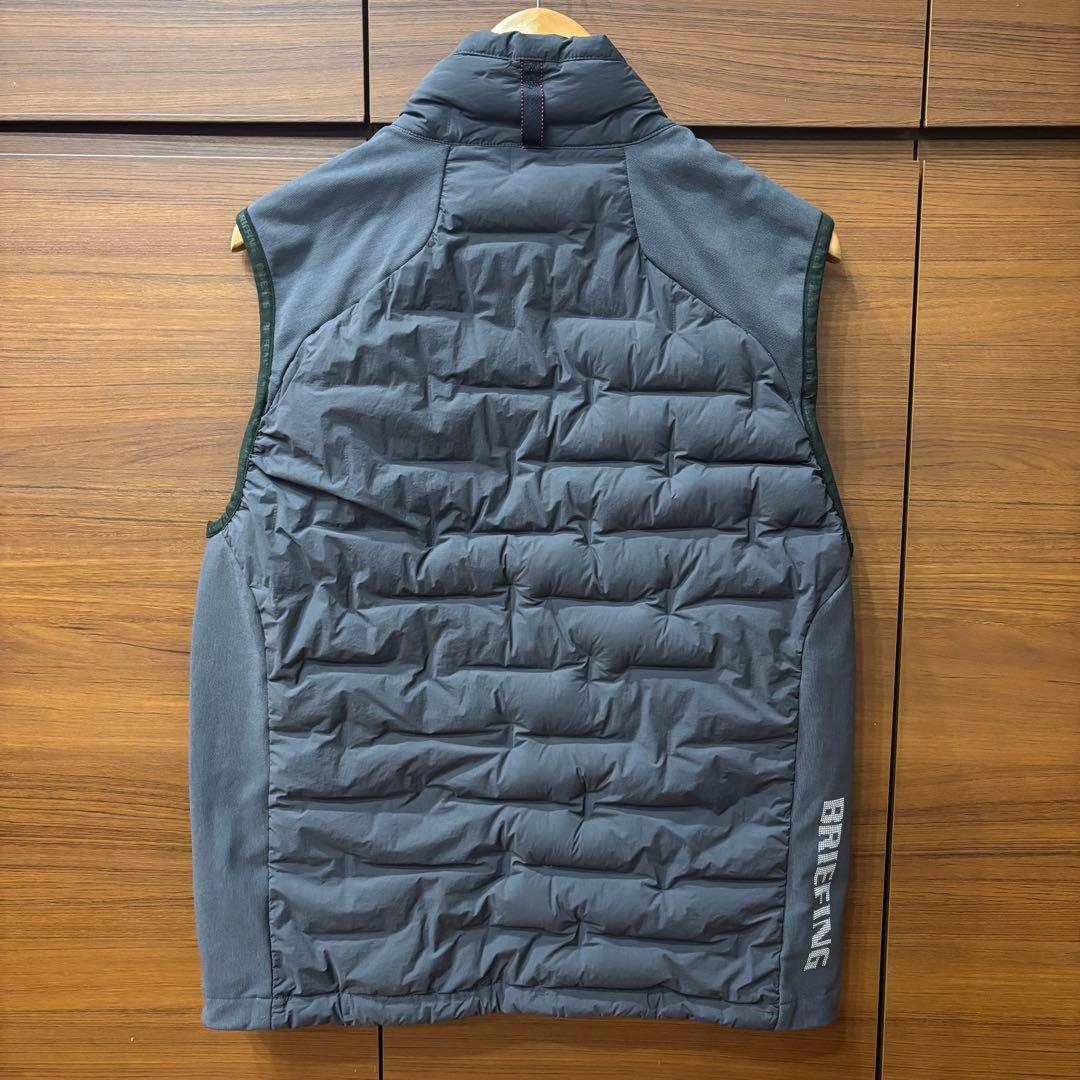 BRIEFING GOLF ダウンベスト　グレー　メンズL