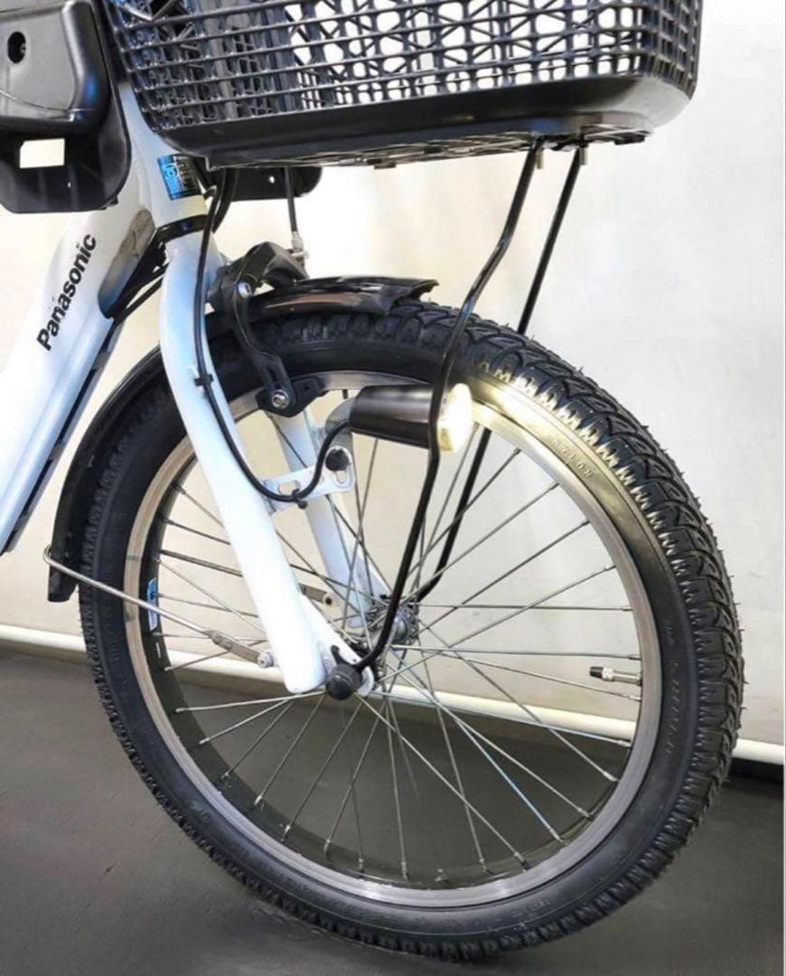 1年保証 送料無料　パナソニック　ギュット　20インチ　白色　電動アシスト自転車
