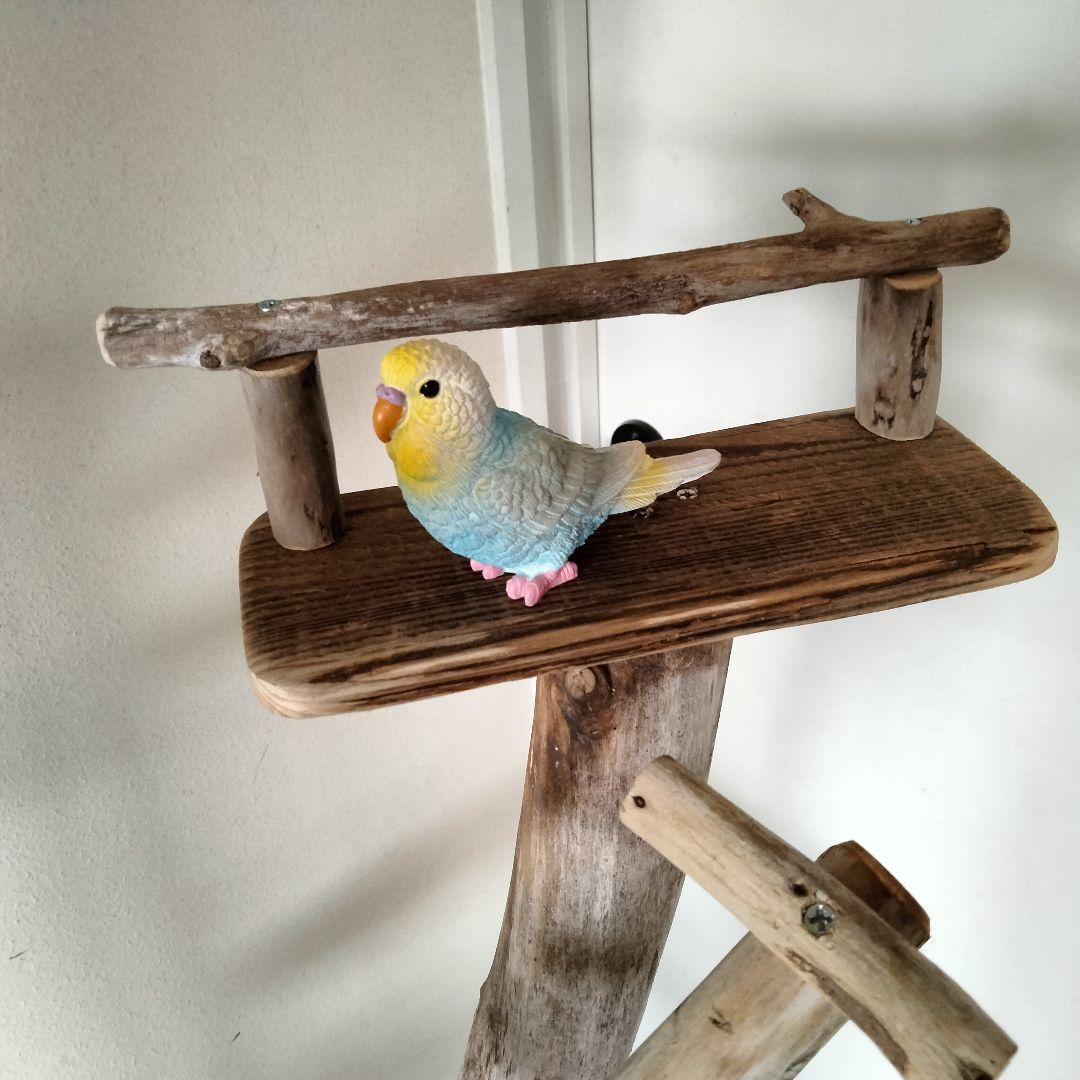 まっきー バードアスレチックジム大型 天然木 自然木 止まり木 インコ