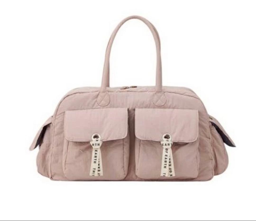 ONOFFボストンバック　ダスティピンク