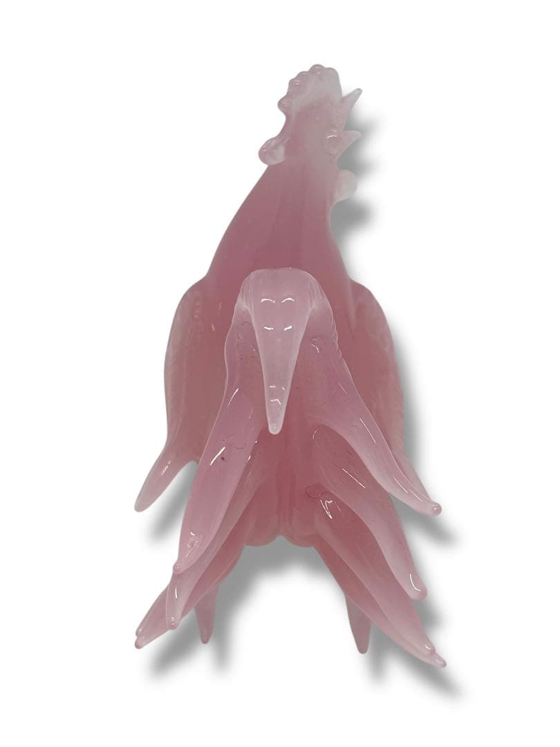 田*夫様 #ムラノガラス ピンクオパリン 鶏フィギュリン 2点セット