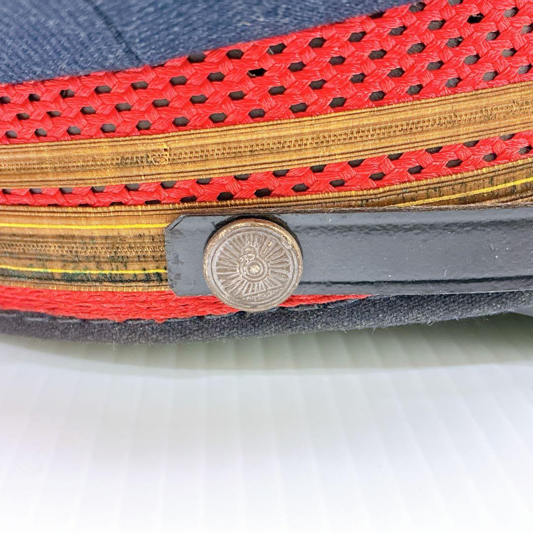 【功績章付き】日本国有鉄道 駅長帽子 当時物 制帽 ヴィンテージ 銀細工 純銀