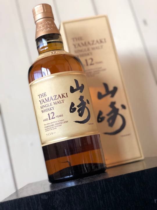 サントリー山崎１２年　シングルモルト【旧ラベル箱付/未開封】