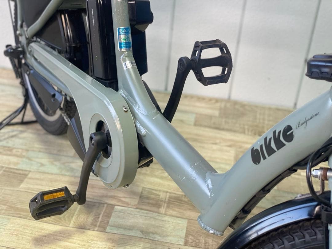 ★3061ブリヂストン8.7アンペア 20インチ子供乗せ電動アシスト自転車