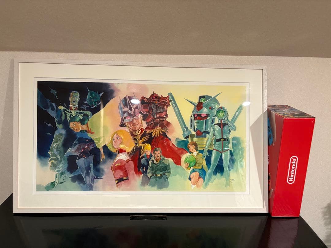 ガンダム・ 水彩画額装アート