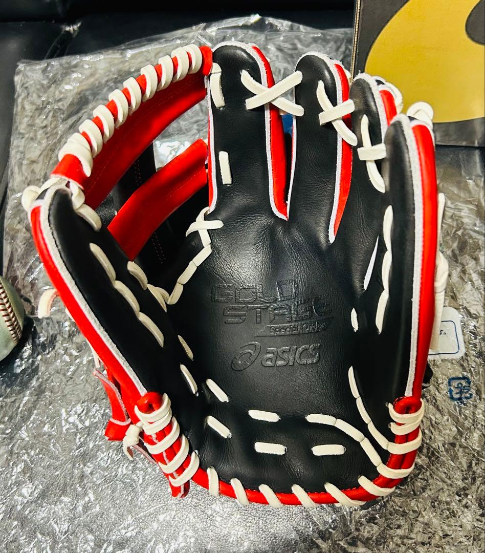 アシックス ゴールドステージ 軟式最上級 オーダー 内野 田中広輔 新品未使用