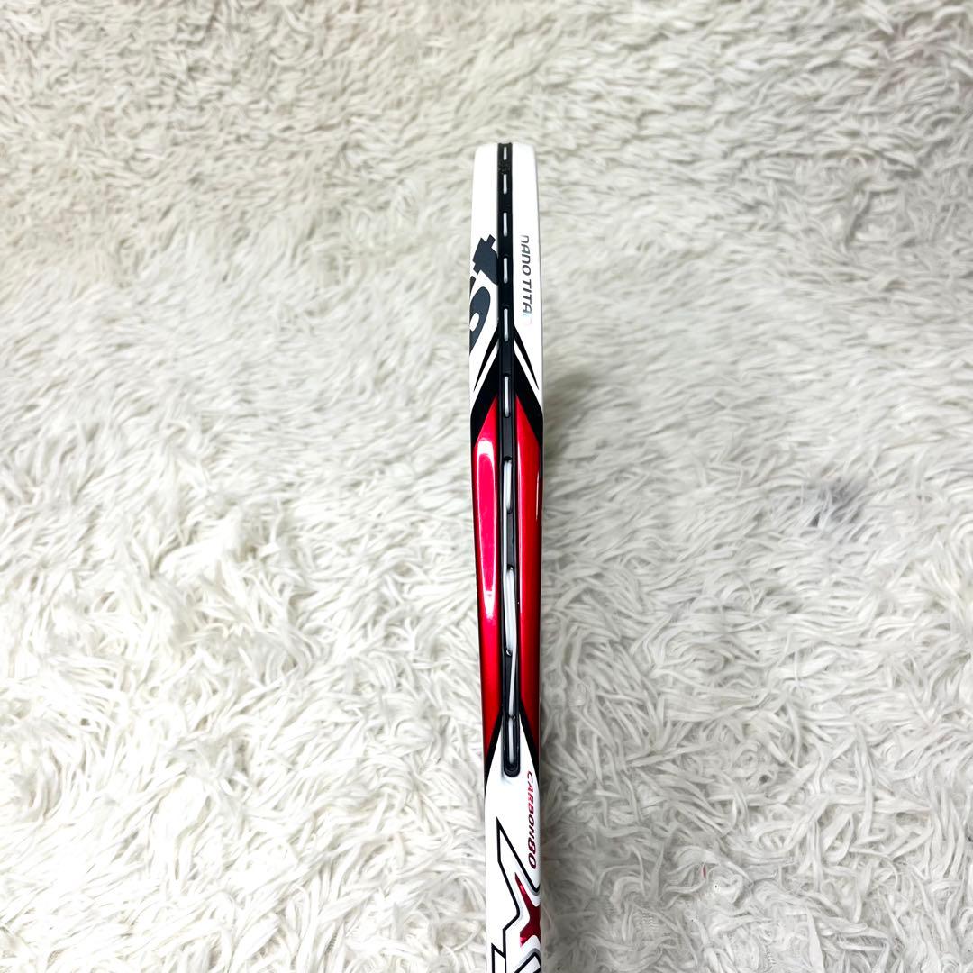 【美品】ミズノ XYST T1 0U 最終型 ソフトテニス ラケット レッド