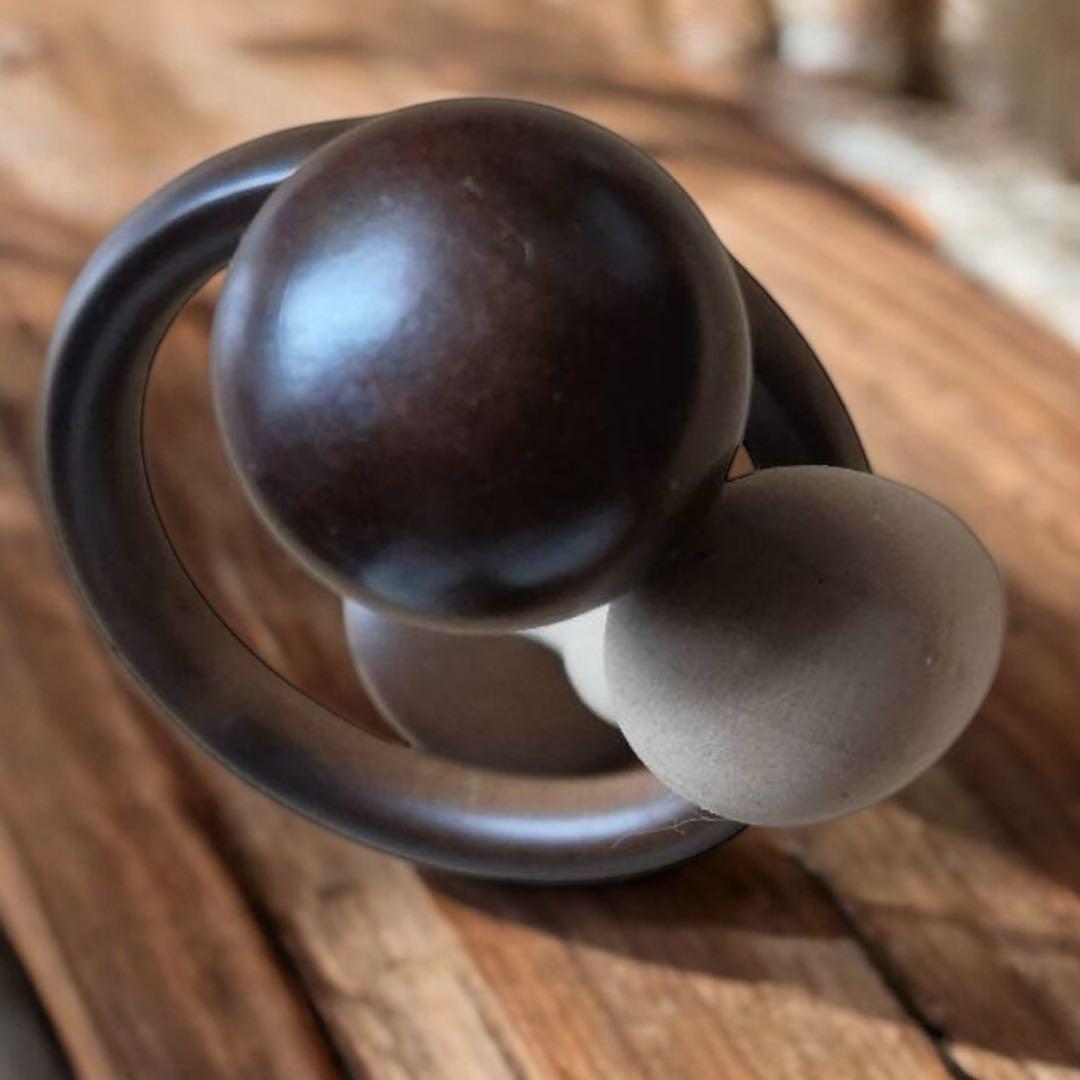 1971年 近代 モダンこけし 杉崎泰山 作 〈ささやき〉創作　郷土玩具