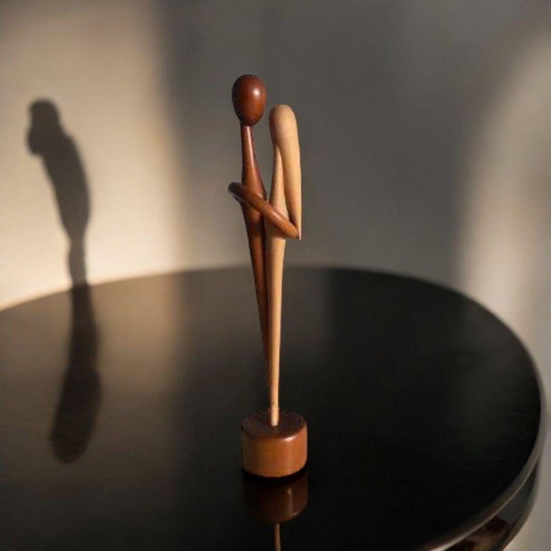 1971年 近代 モダンこけし 杉崎泰山 作 〈ささやき〉創作　郷土玩具