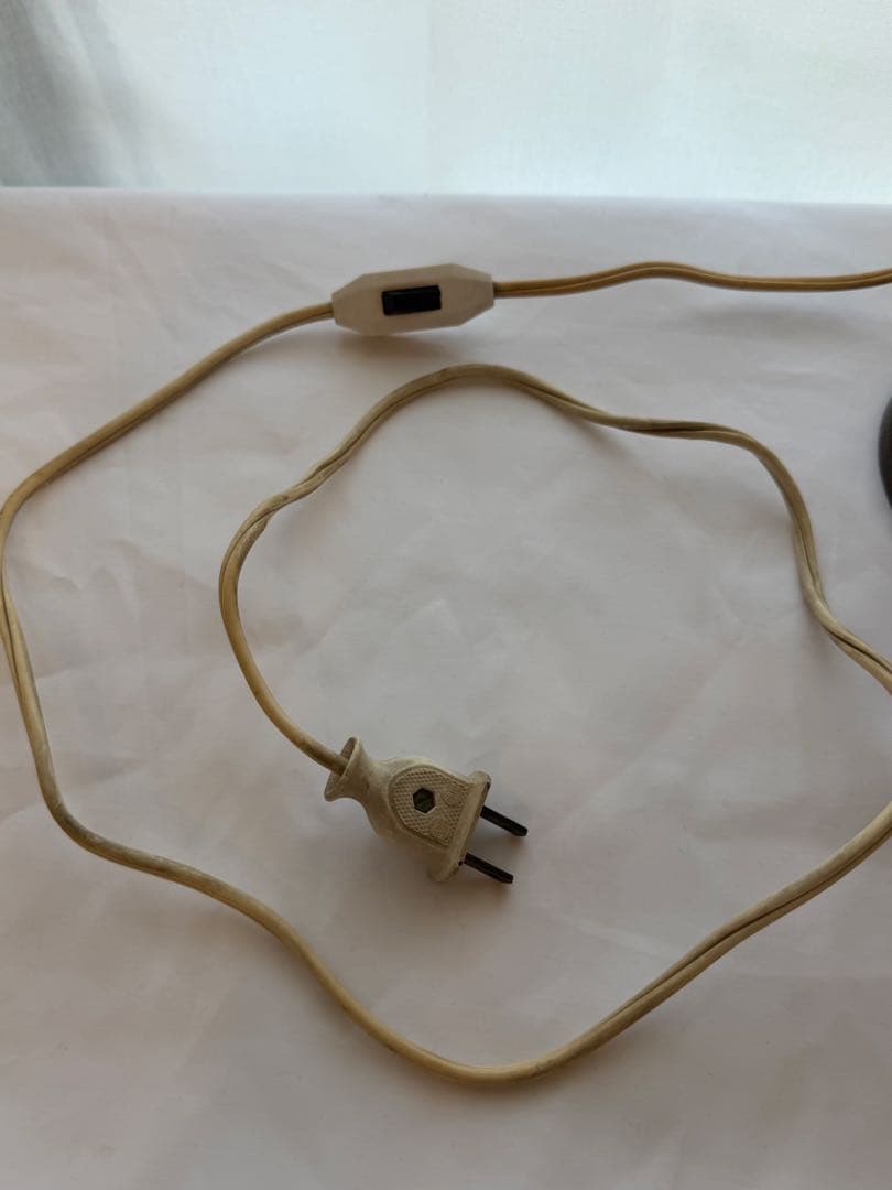 ビンテージ フラワーモチーフ ランプ テーブル 昭和レトロ ガラス 陶器