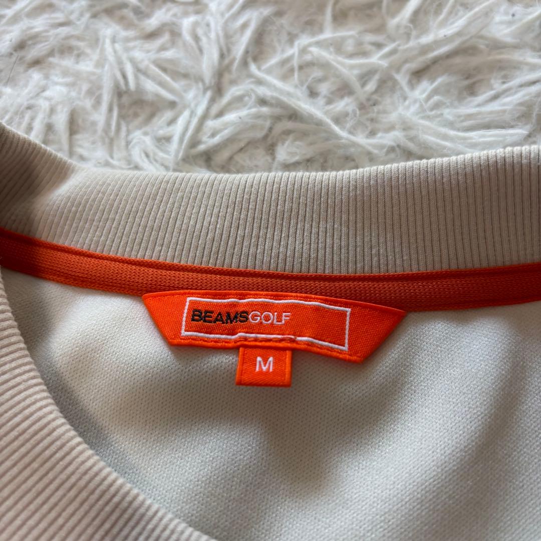 新作 ビームスゴルフ スウェット クルーネック アイボリー ベージュ ストレッチ