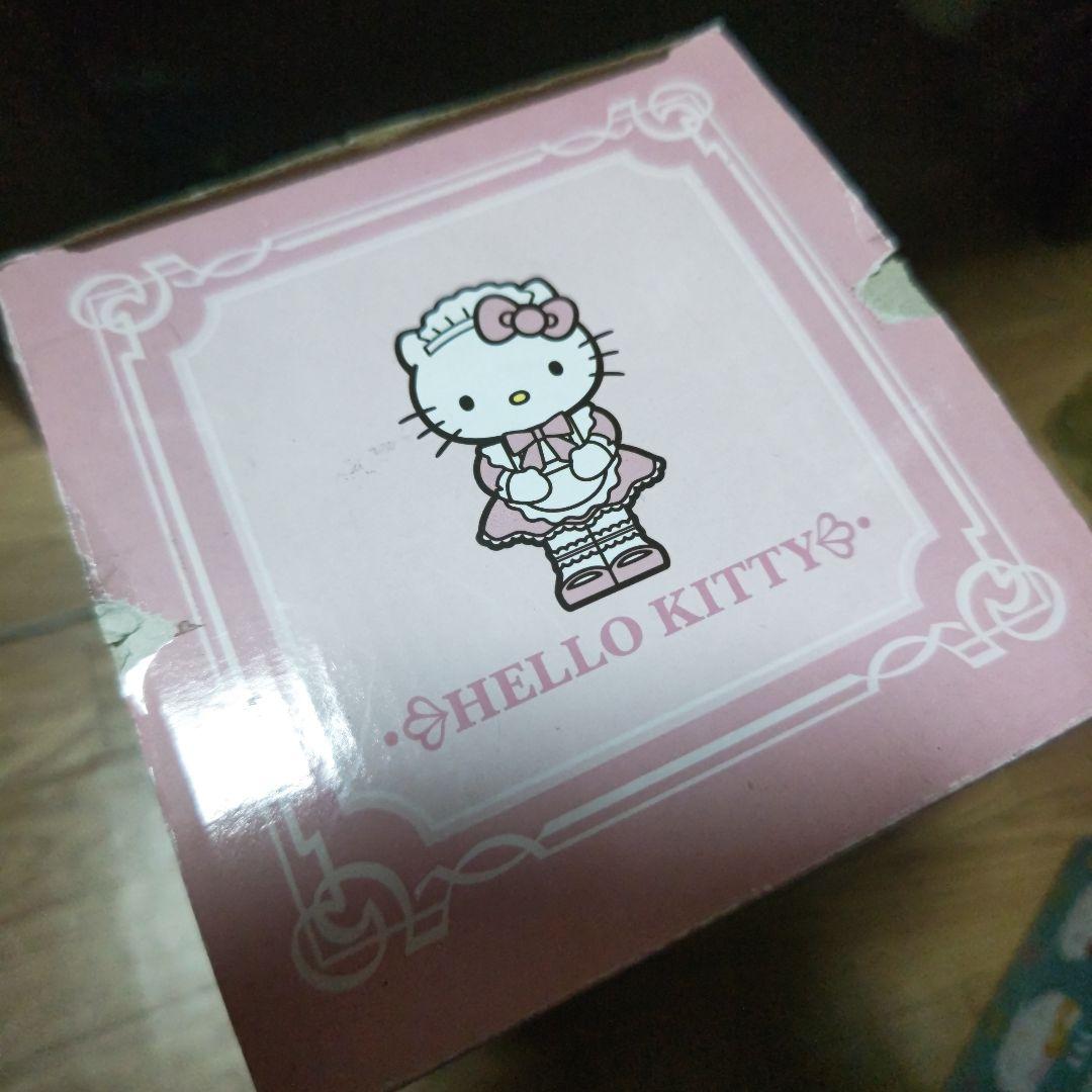 【非売品】メイドハローキティ おじぎアクションライト【希少ピンク】