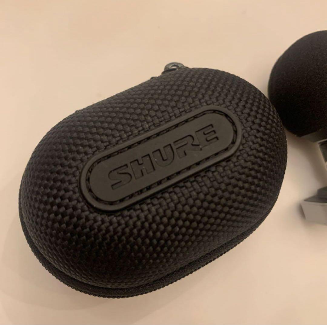 SHURE mv88 コンデンサーマイク ボール型ウィンドスクリーン付き