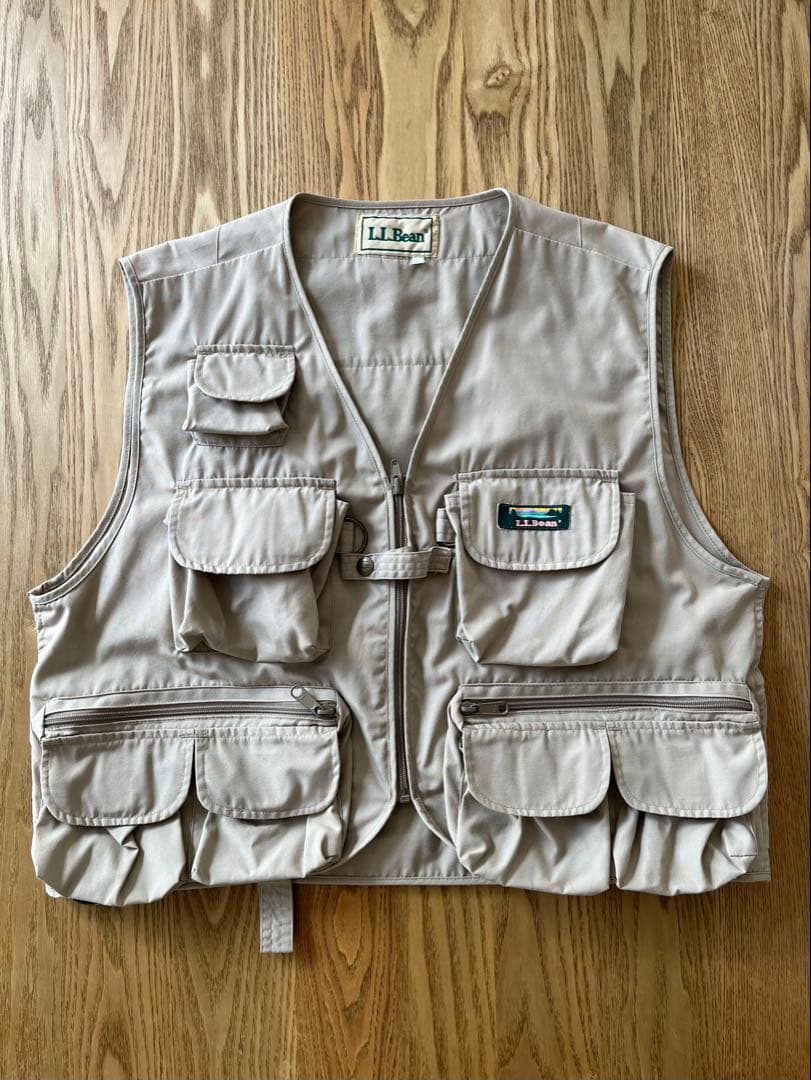 L.L.Bean90'フィッシングベスト　『山タグ』Lサイズ