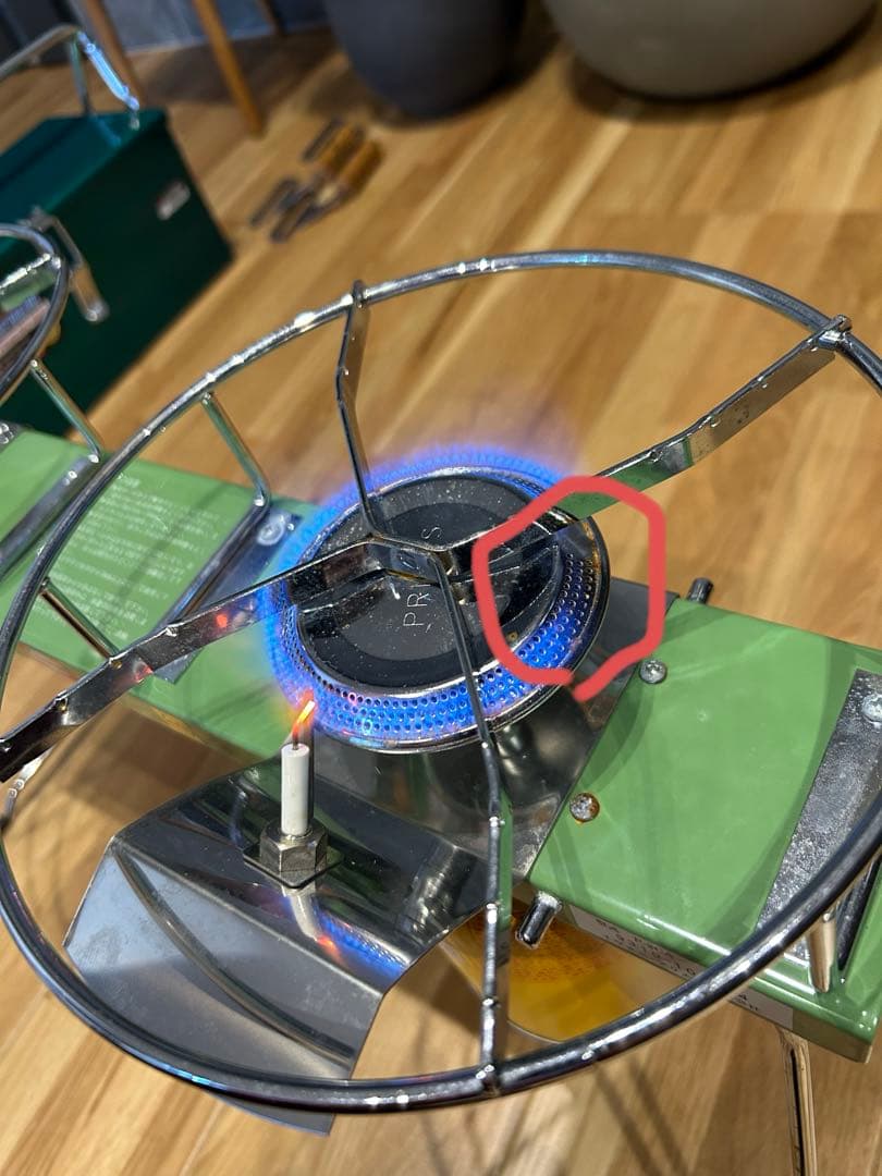 イワタニプリムス　P-2CA ツーバーナーコンロ　アボガドカラー