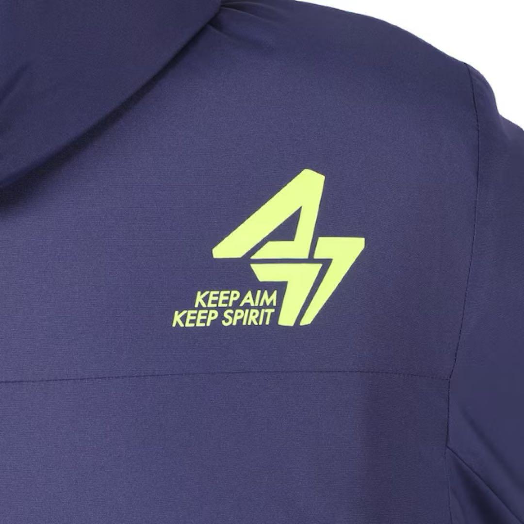 新品特価 asics アシックス A77Evol 中綿ロング ベンチコート L