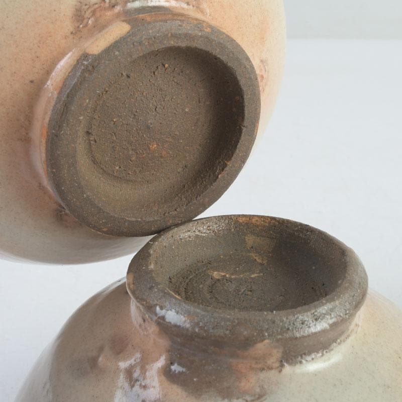 ゆき　茶道具　三蔵窯　粉引など　数茶碗六種十二客　時代箱付　M　9536A