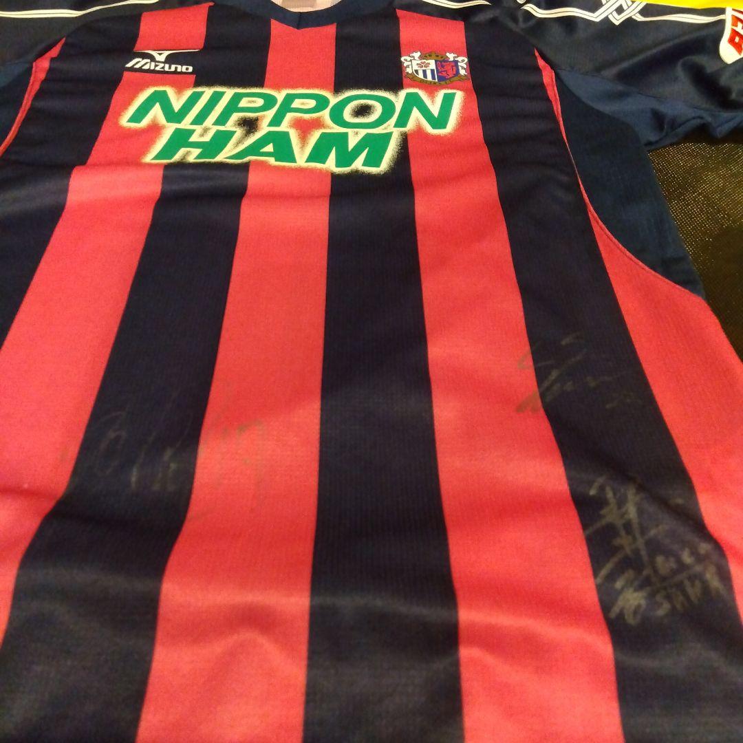 森島寛晃　他　セレッソ大阪　ユニフォーム　直筆サイン入り　L