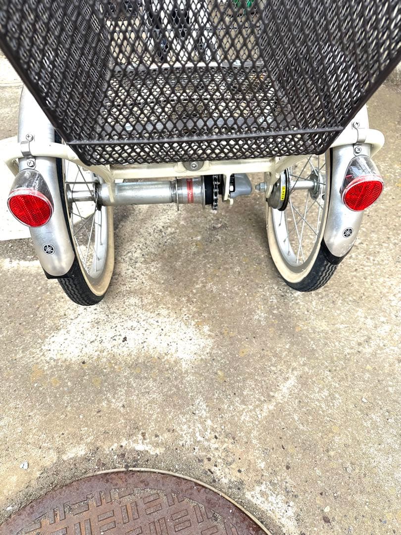 YAMAHA 電動アシスト三輪車 前カゴ付き