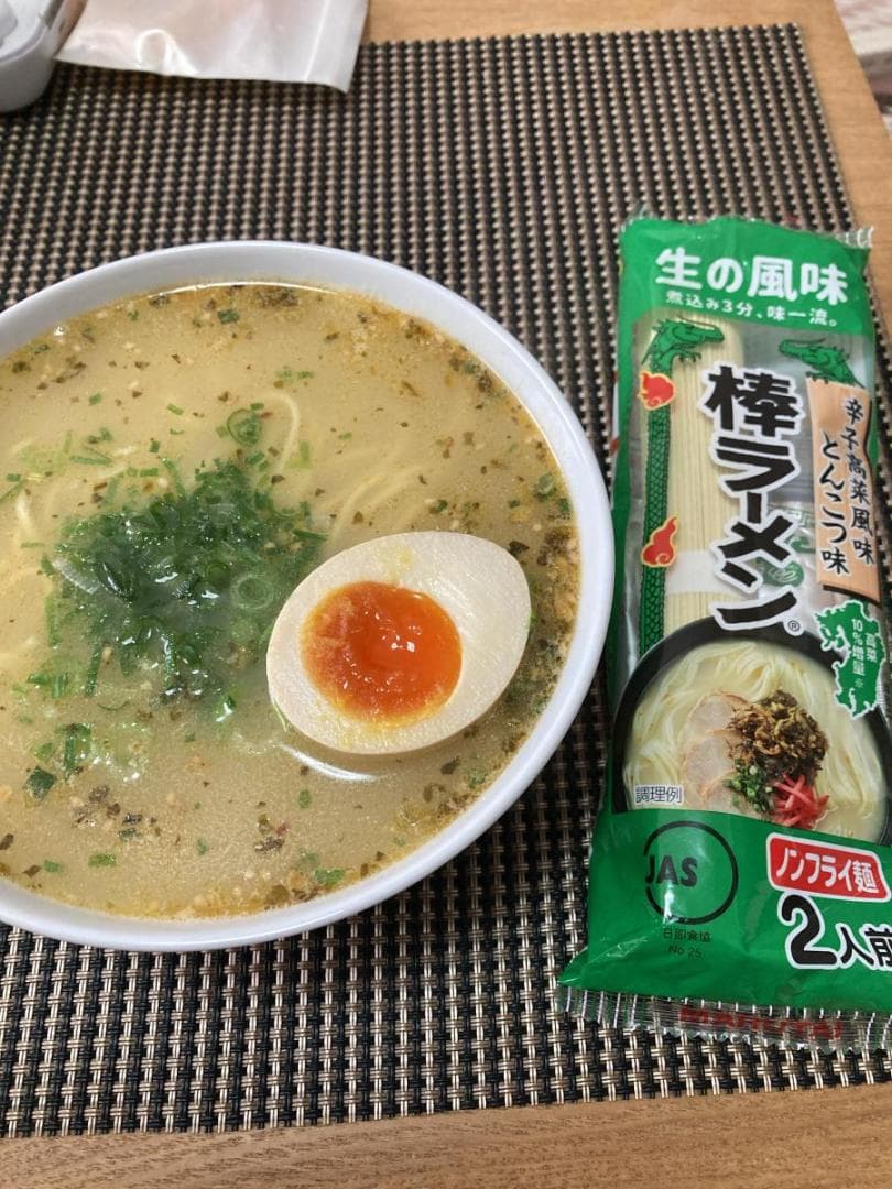 大特￥26800　1食分￥112人気辛子高菜風味棒ラーメン マルタイの棒ラーメン
