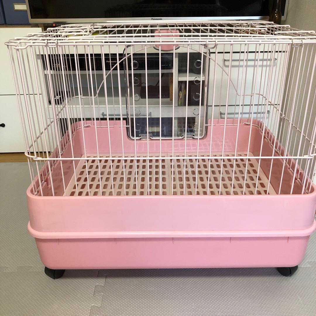＊ 美品 マルカン うさぎケージ(トイレ・牧草入れ・給水ボトル付き)