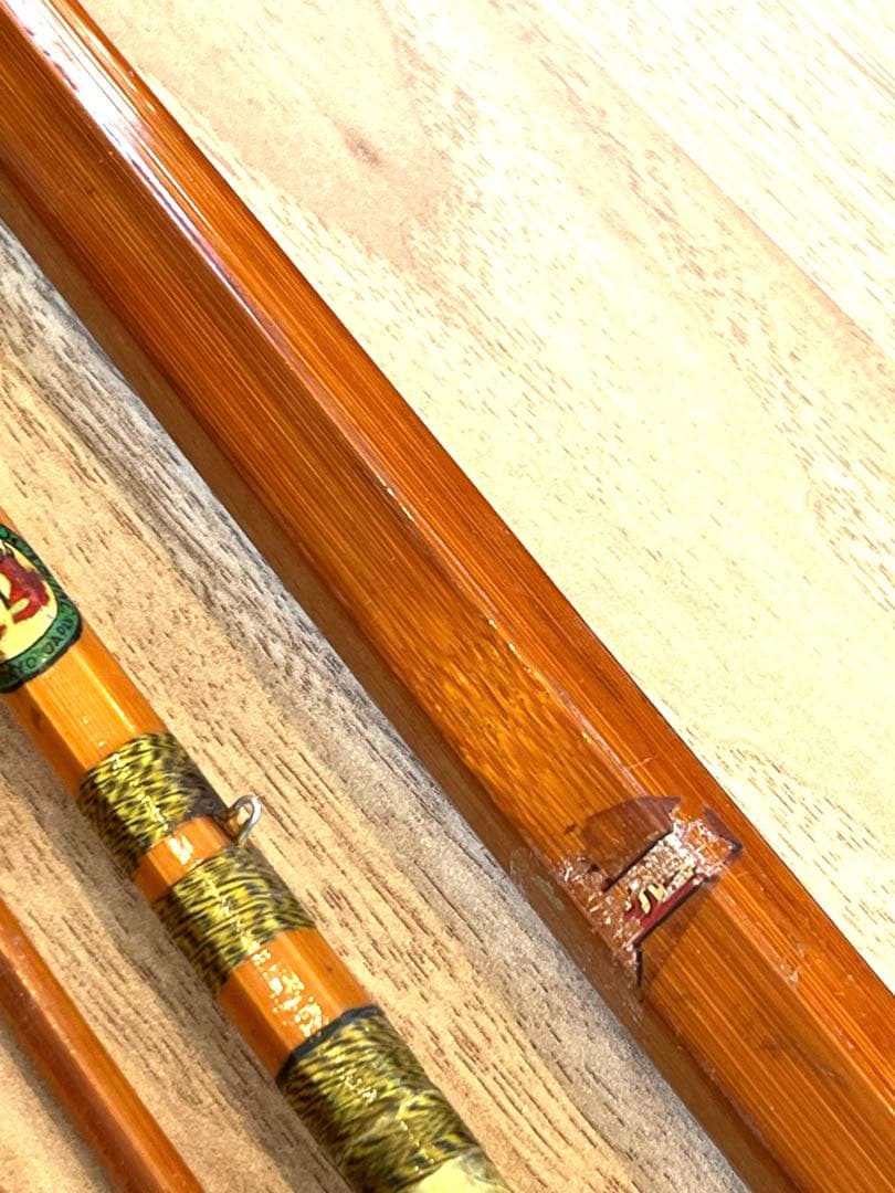 六角竿　２セット　竹　バンブーロッド