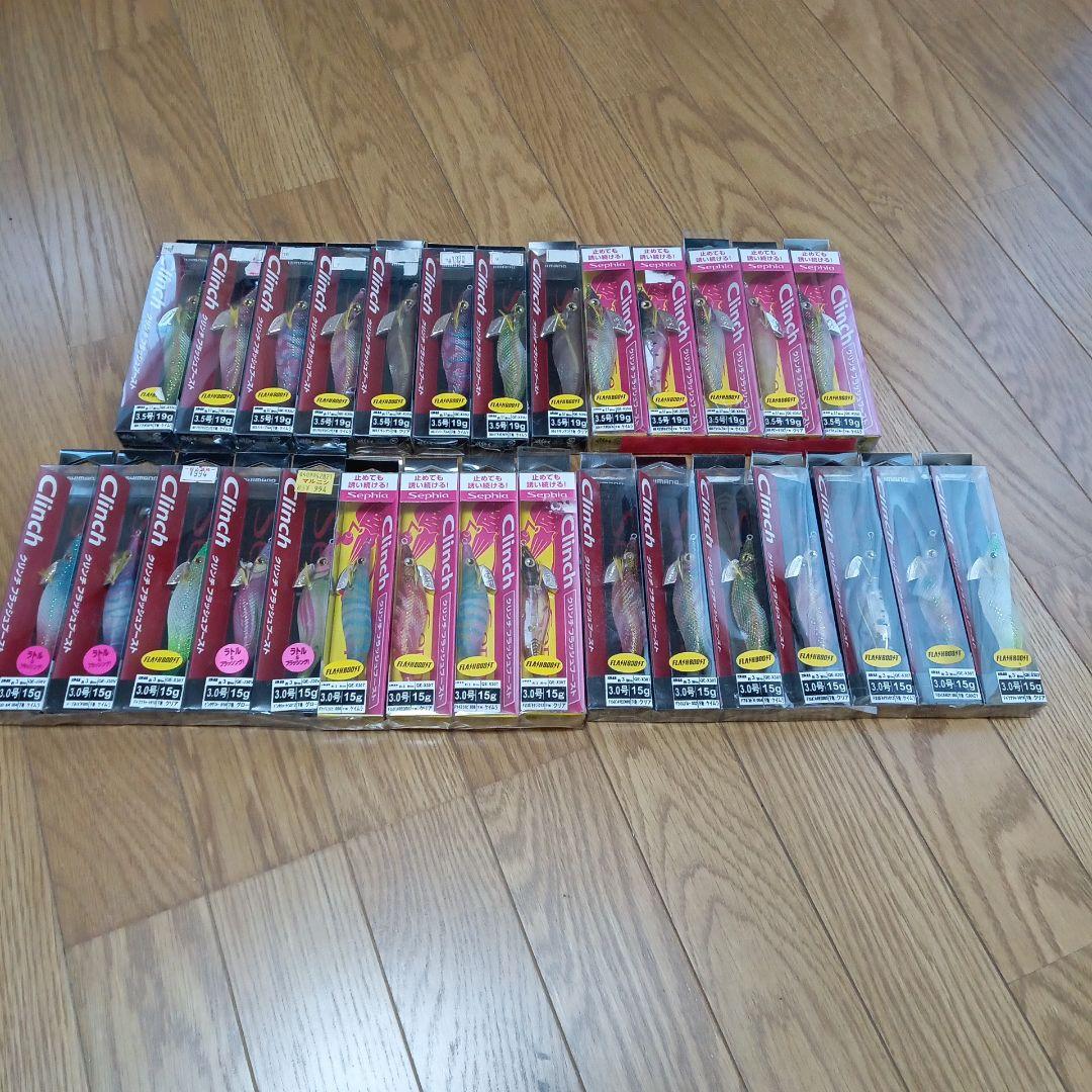 新品未使用　シマノ　フラッシュブースト　春イカ　エギ　3.0 3.5号　29本