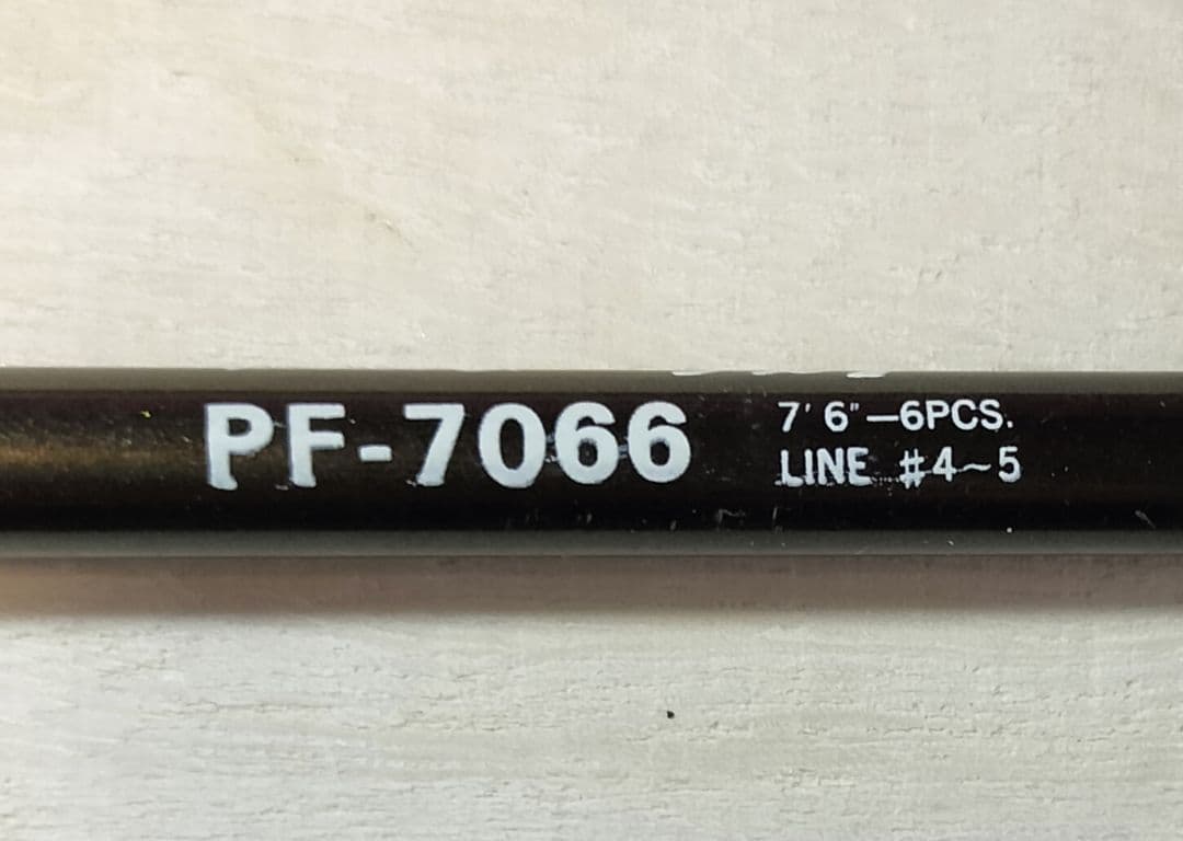 フライロッド キラク パールフライ PF-7066 7'6\" #4-5 6PC