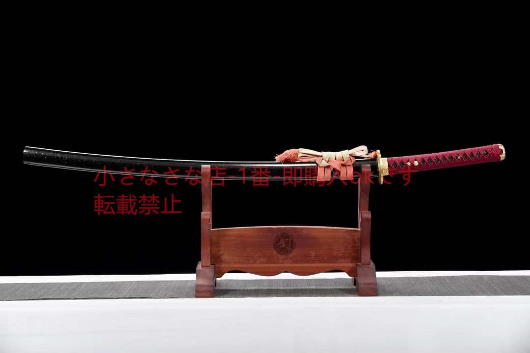 26寸銅装鋒鋼超鏡面武士刀『鏡面紅武士』 古兵器 武具 刀装具 日本刀 居合刀