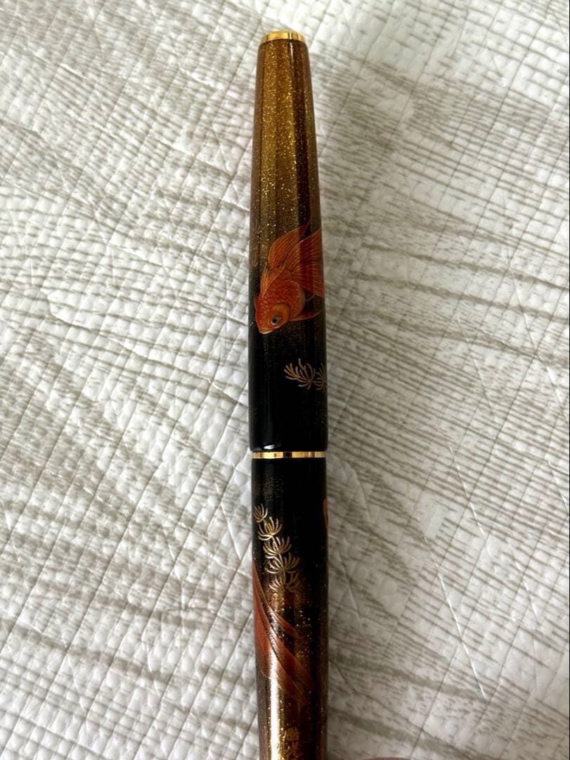 パイロット 蒔絵 金魚 国光会 勝田精 高蒔絵 万年筆