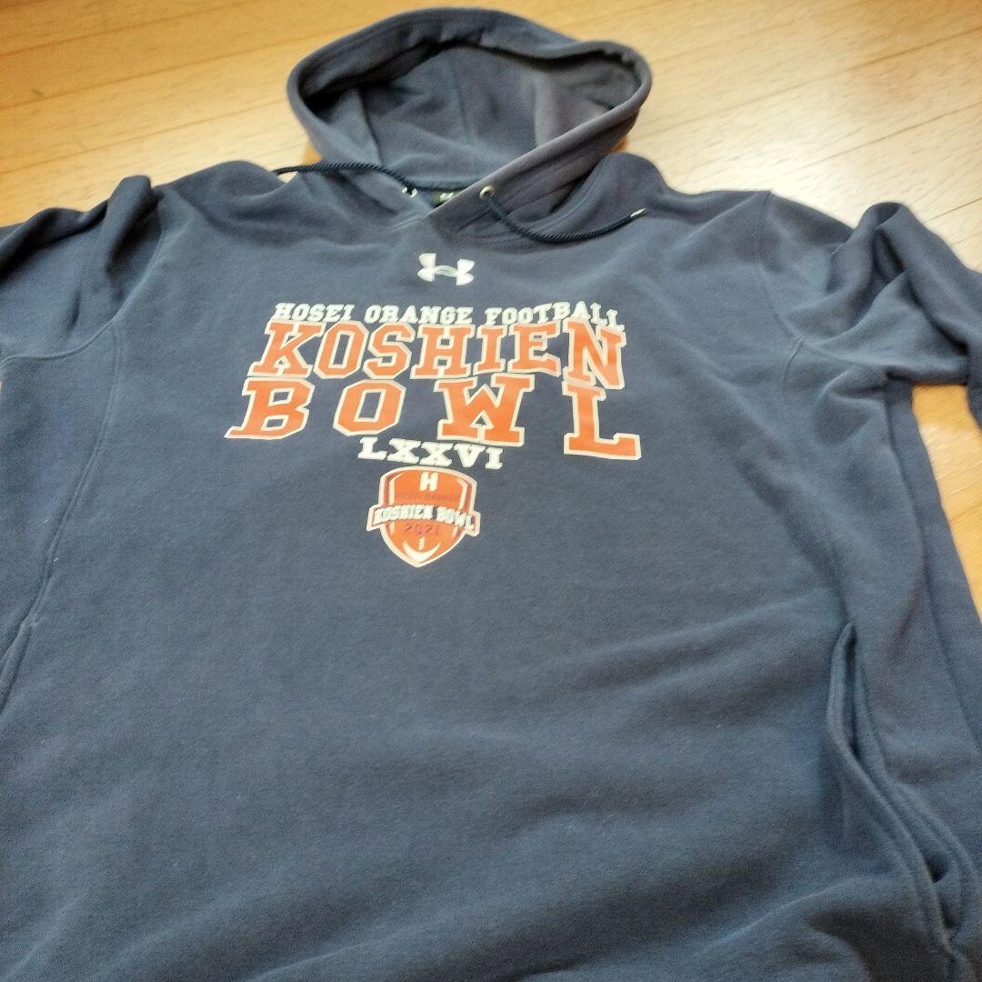 【非売品】法政アメフト部ORANGE 選手支給21年甲子園BOWL記念パーカー