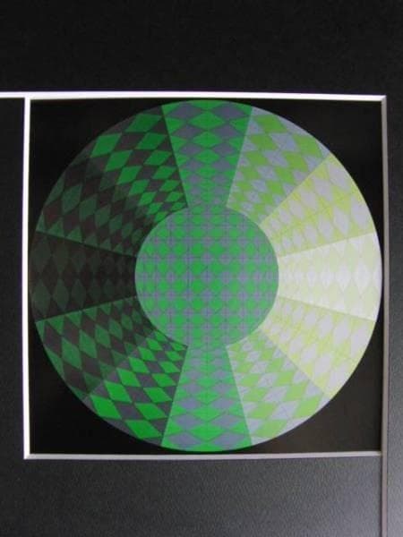 VASARELY、リンクス、希少画集画、新品額装付