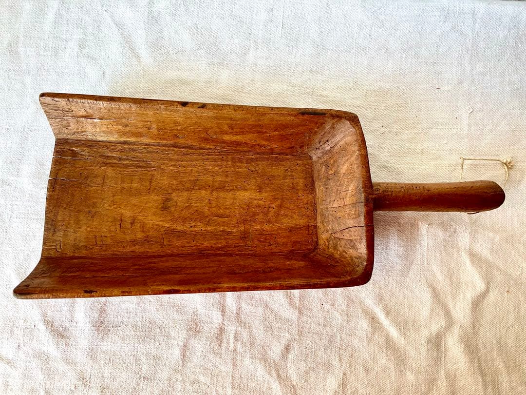 【レア】木製スコップ フランスアンティーク スコープ シャベル プリミティブ