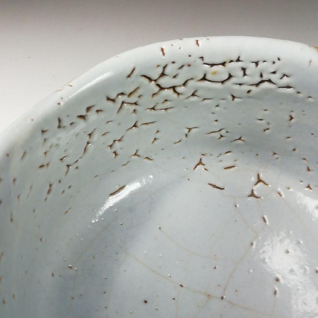 Ｔ６３　茶碗　『志野茶碗』『秀山作』　共箱　抹茶碗　茶道具