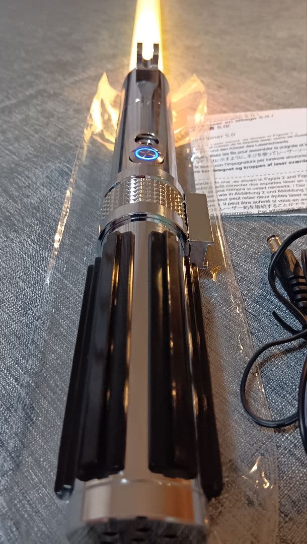 合金製ライトセーバー アナキン仕様 SWギミック 振動 音 光 usb充電 新品