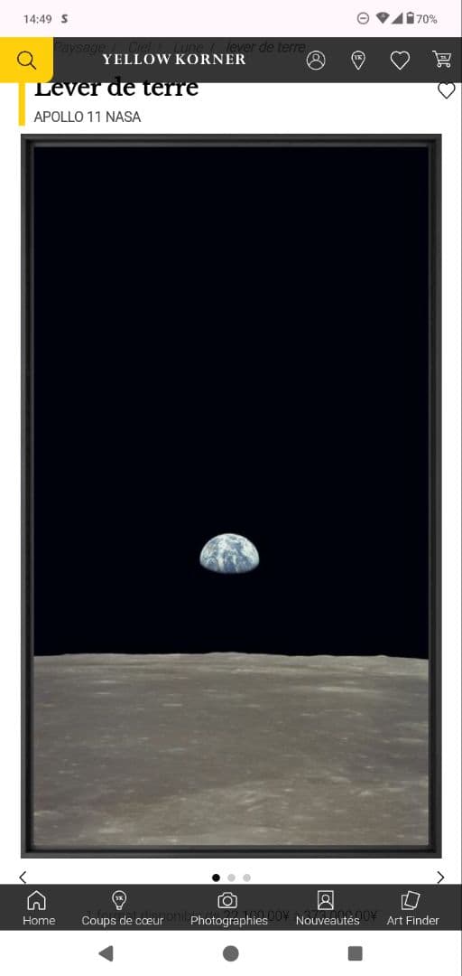 YELLOW KORNER　イエローコーナー　(NASA APOLLO 11)