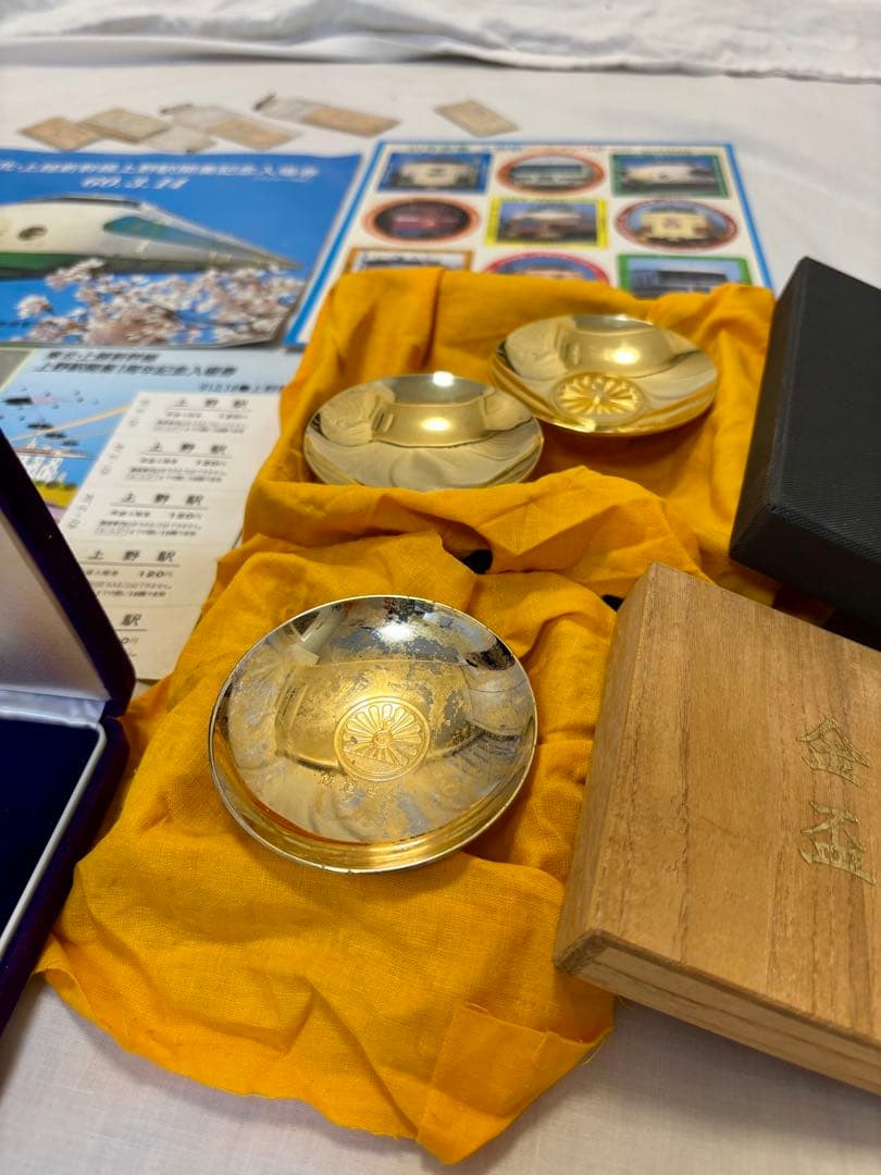 国鉄 記念切符 /さよなら列車/巨人軍50周年/天皇御在位 記念メダル 盃