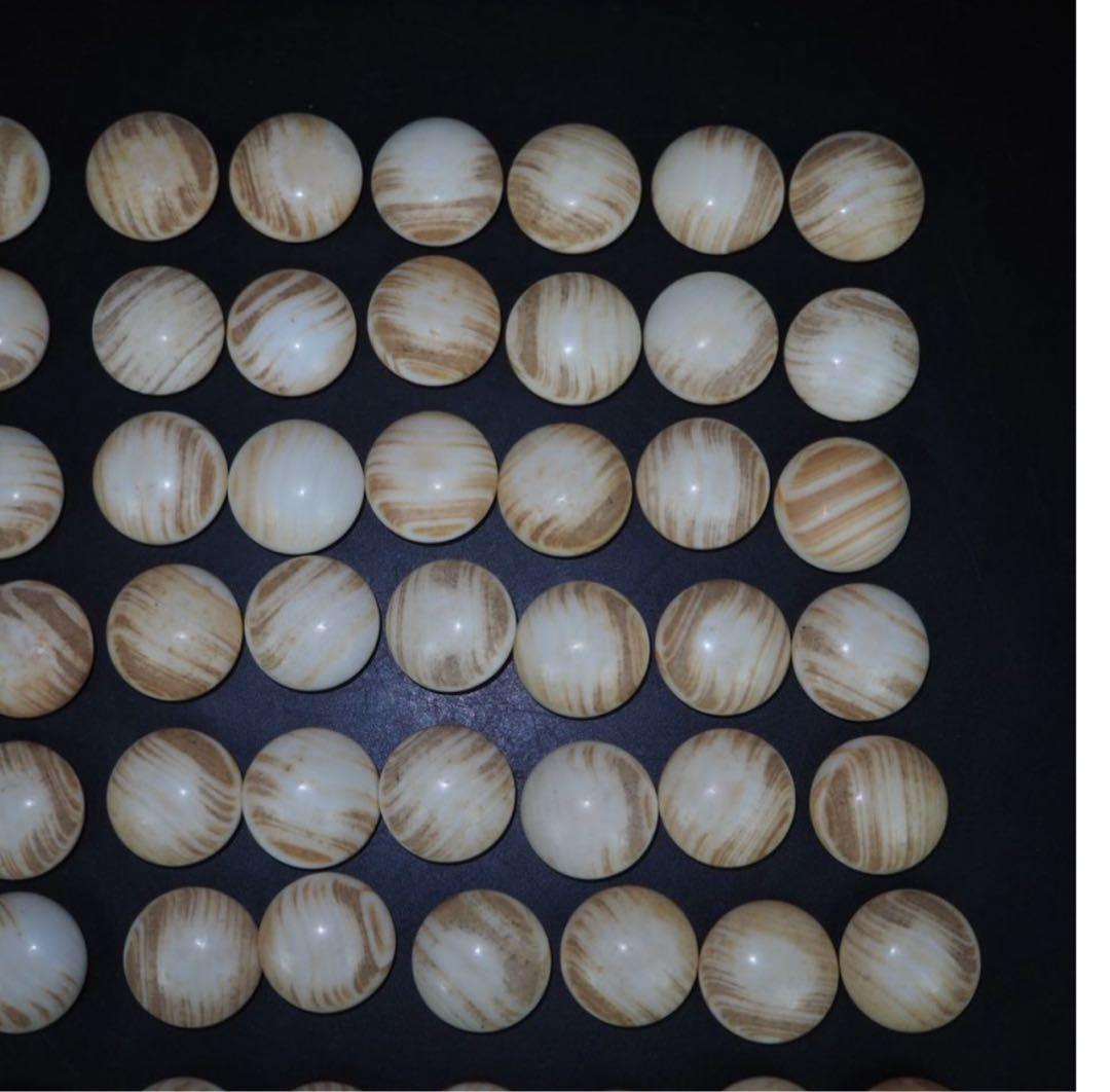 送料無料　日向特産　日向スワブデ蛤碁石32号・碁笥セット　旧家蔵出