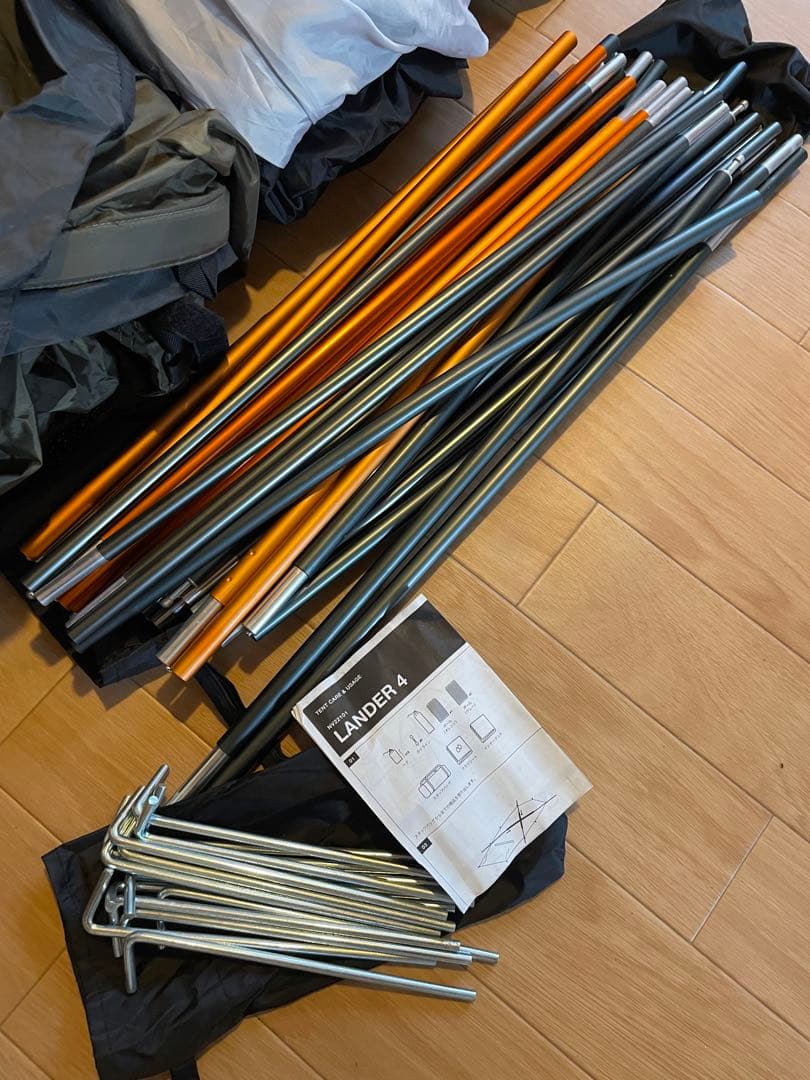 THE NORTH FACE LANDER 4 テント　フットプリント付き