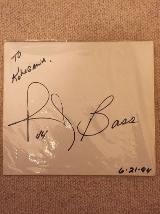 伝説の最強助っ人バース直筆サイン