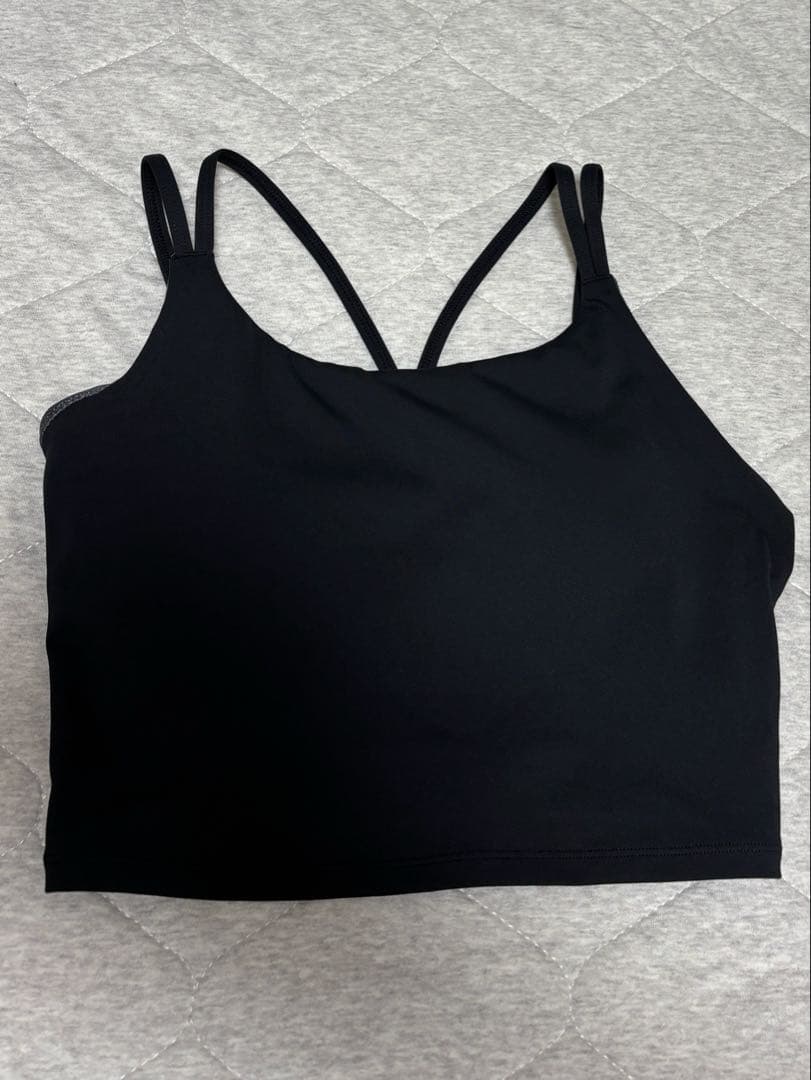 【SUKALA】ブラトップ付きフラワーレーストップス　サイズM ブラック　未使用