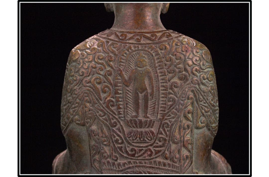 貴重品　唐時代銅製仏像　唐物中国骨董品 古美術 DE846B2-3