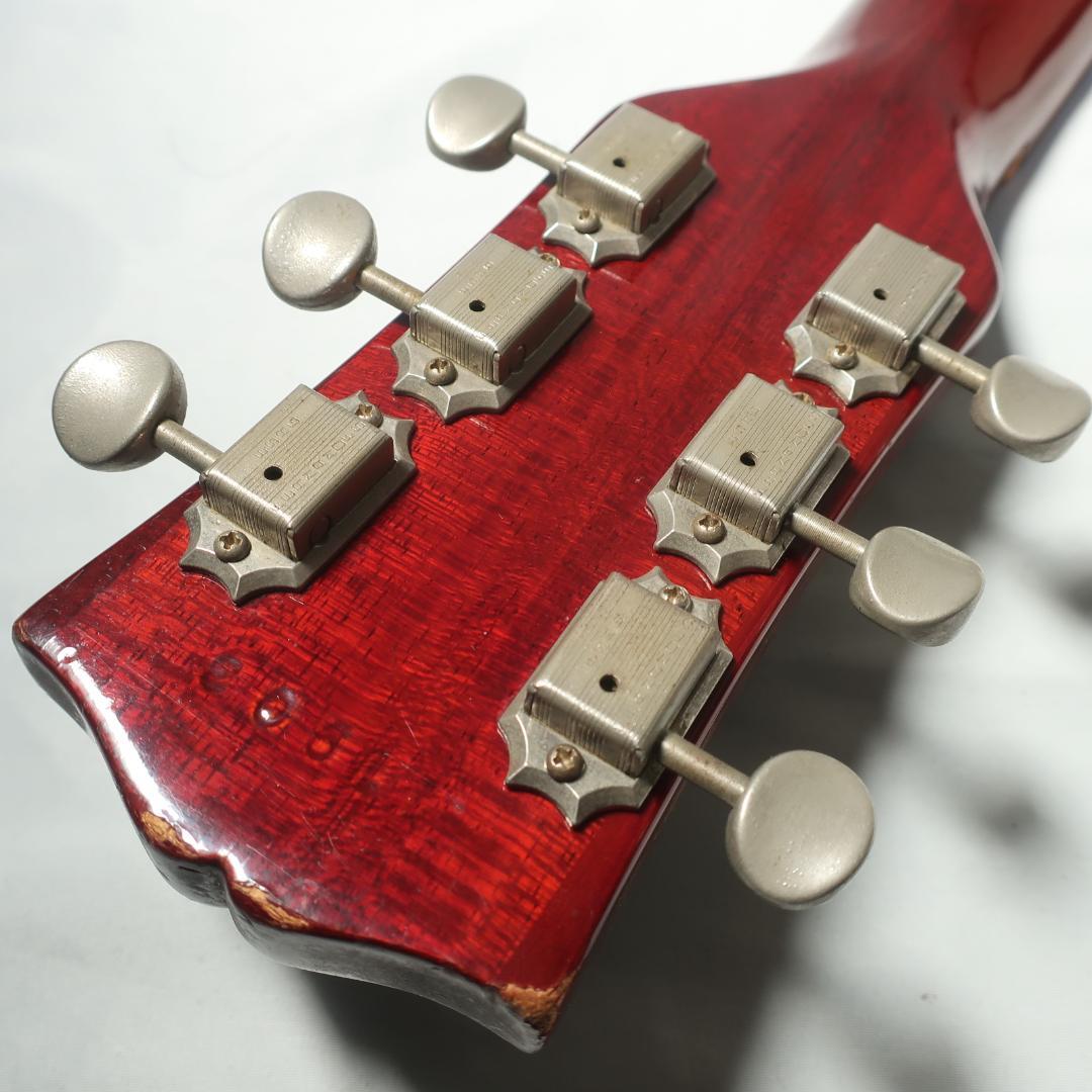 Burny レスポール ジュニアタイプ エレキギター ケース付 弦交換済