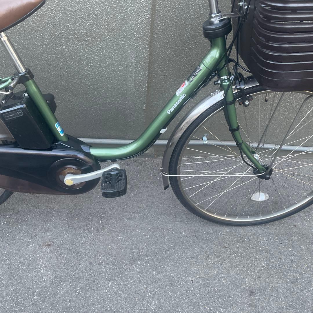 パナソニック電動アシスト自転車26インチ バッテリー16Ah グリーン