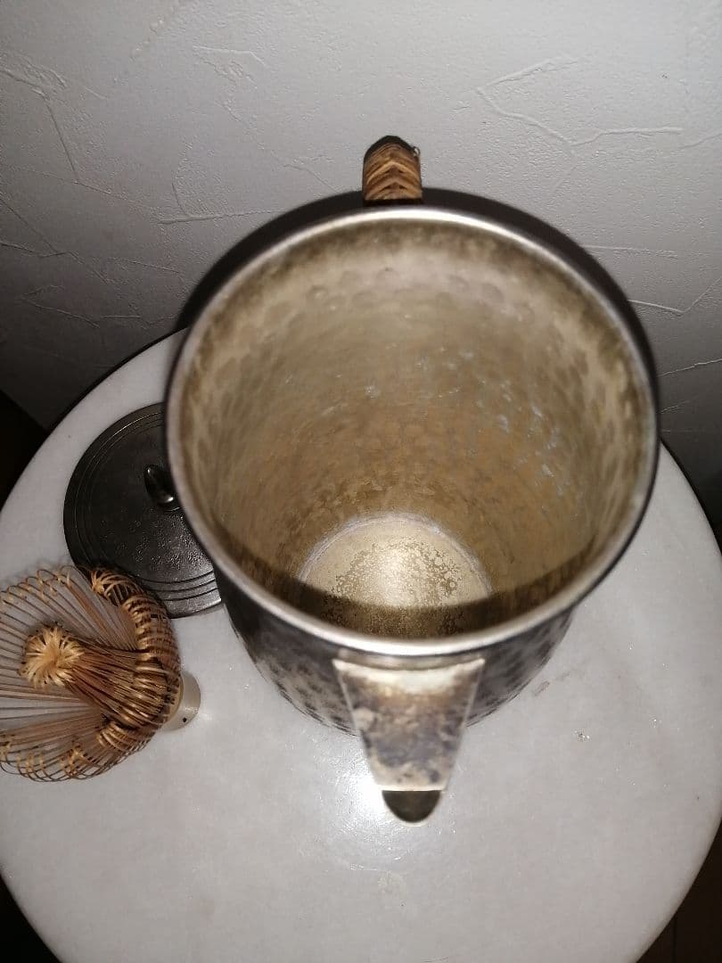 シルバー silver 銀張り ティーポット 450g