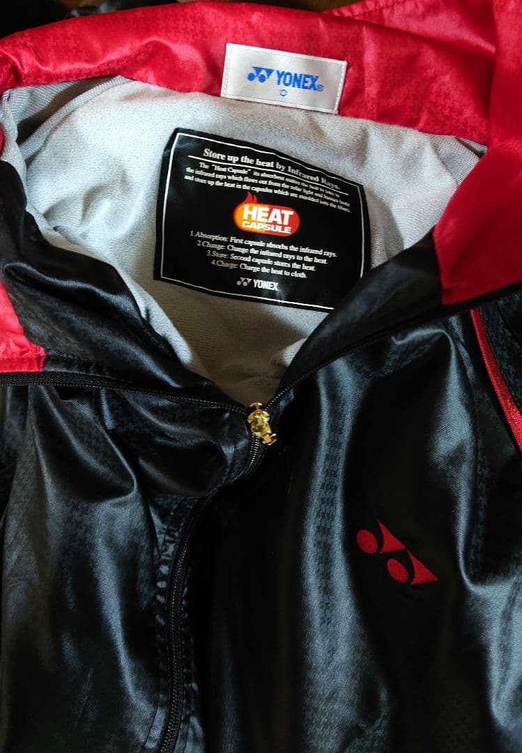 YONEX ヨネックス ヒートカプセル ウインドブレーカー＆パンツ上下セット 黒