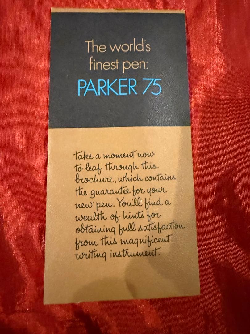 パーカー75 スターリングシルバー　シズレ　14金ペン先　未使用　美品